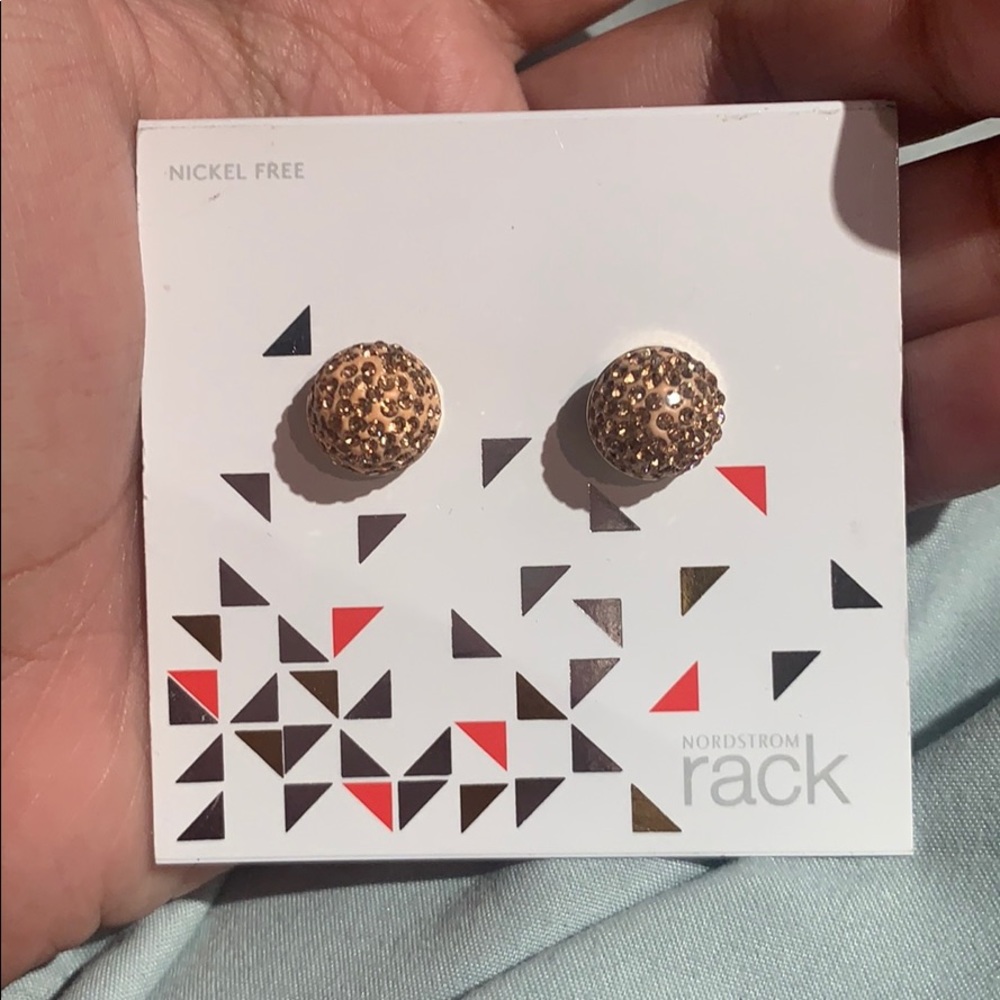 Nordstrom Rack rose gold earrings